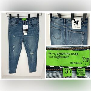 SR vs Sandrine Rose NWT The Virgin Label‎ Jeans Size 12/31 Denim 33x29